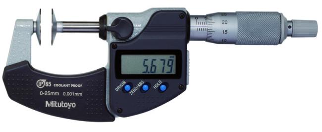 Digital mikrometer med tallriksmätytor