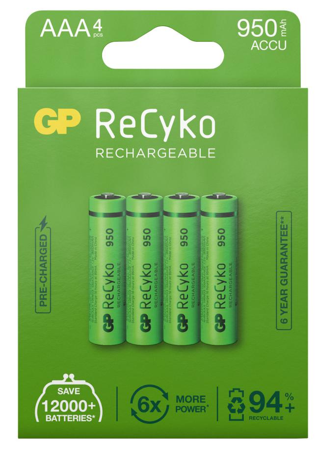 Uppladdningsbart AAA-batteri ReCyko 